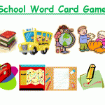 School Word Card Game